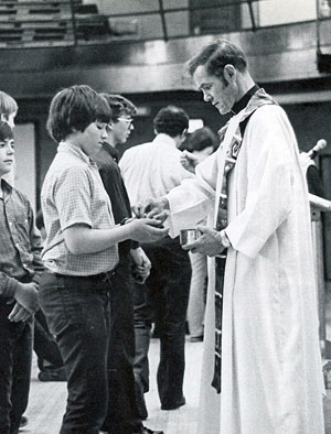 Fr. Canfield celebrates Mass