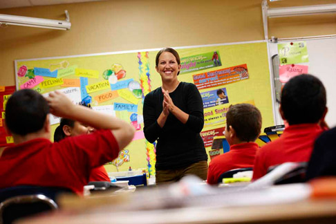 Classroom at Nativity Jesuit Middle School