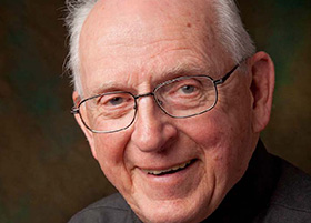 Fr. Emmett P. Holmes (CDT) August 5, 1928 to March 24, 2016 Emmett was greatly loved at Walsh Jesuit. On his 80th birthday, the school gave him a golf cart to help him get around the 100-acre campus. He drove his golf cart to most Walsh athletic events, until he moved to Colombiere Center in 2013. Retreat director, French teacher, school chaplain, faculty and staff spiritual director, rector, acting superior, and chaplain to the faculty and athletic teams at Walsh Jesuit High School in Cuyahoga Falls, Ohio; Latin and French teacher at St. Xavier High School in Cincinnati; rector and French teacher at Saint Ignatius High School in Cleveland